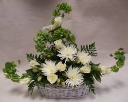 We ship these white flowers at wholesale prices. Eternal Faith Arrangement Fresh Flower Arrangement In Port Huron Mi Christopher S Flowers