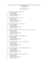 L'aggettivo interrogativo 10 punti assicuratissimiiiiiiiiiiiiiii. Riconoscimento Di Soggettive Oggettive Interrogative Indirette E