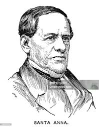 Portrait Of López De Santa Anna Mexican Military And Political Leader  High-Res Stock Photo