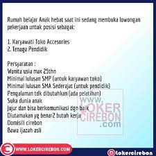 Aplikasi pencarian loker cirebon 2018 terpercaya. Facebook