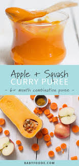 Apples Butternut Squash Carrots Curry Baby Food Puree Recipe Butternut Squash Baby Food Baby Puree Recipes Baby Food Recipes