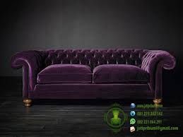 Sofa Chester Warna Ungu Model Terbaru Mebel Furniture Sofa