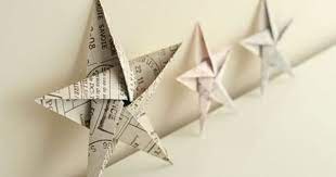 Bind at the center to make 6 petals. Folding 5 Pointed Origami Star Christmas Ornaments Christmas Origami Diy Christmas Star Origami Stars