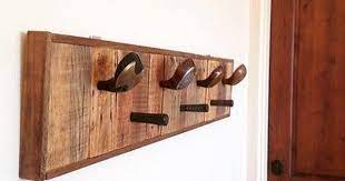 Handmade Rustic Golf Club Reclaimed Pallet Wood Hooks Tie Rack Wall Art Golfer Diy Hat Rack Hat Rack Golf Decor
