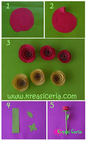 Mulai dari cara membuat origami bunga, cara. Cara Membuat Bunga Mawar Dari Kertas Warna Warni
