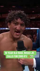 #RaulRosasJr hopes to use the #UFC fight bonus to purchase a house for his  mom ❤️ #UFCLouisville #MMA #combatsports #DanaWhite #money