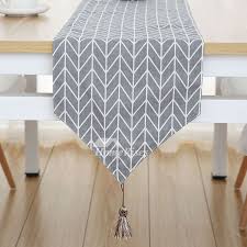 This 100% jute table runner is perfect for decorating parties, bbq, holiday dinner parties. Modern Grey Table Runner Blue Pink Colorful Cream Blending Plaid
