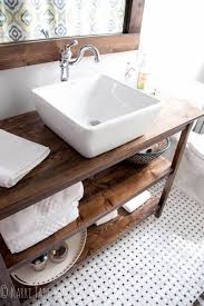 Diy Bathroom Remodel Rustic Industrial Custom Vanity With Vessel Sink Diy Bathroom Remodel Bathroom Inspiration Bathroom Styling