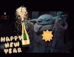 Baby Yoda Happy New Year 2022 Gif Grogu Happy New Year Gif Grogu Happy New Year Discover Share Gifs