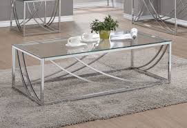 Product name jonas chrome coffee table set. Chrome Coffee Table By Coaster Furniture Furniturepick