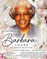 Barbara McIver Lucas Obituary August 25, 2024