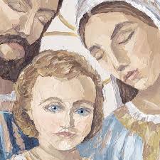 The Holy Family; Catholic Artwork Prints & Canvases from Casey Langteau Art  — Casey Langteau Art Gallery