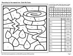 40+ 1000 coloring pages for printing and coloring. Rounding To The Nearest 10 100 1000 Color By Code Coloring Pages Weather