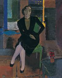 Adalet Cimcoz Portresi Portrait Of Adalet Cimcoz 1952 60x75 Duralit Uzerine Yagliboya Painting Art Picture Gallery