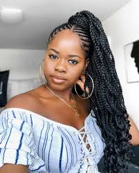 The half ponytail allows you to wear up some hair in the ponytail style while leaving the remaining hair out. 21 Creative Ways To Make Black Sleek Ponytail Hairstyles In 2020 Fashionuki