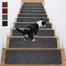 Modarte, solo collection, stair treads, solid color, set of 13. Stair Treads Non Slip Carpet Indoor Set Of 14 Grey Carpet Stair Tread Treads Stair Rugs Mats Rubber Backing 30 X 8 Inch Grey Set Of 14 Amazon Com