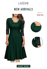 Women S Vintage Square Neck Floral Lace 2 3 Sleeve Cocktail Swing Dress Dresses Swing Dress Blouse Designs