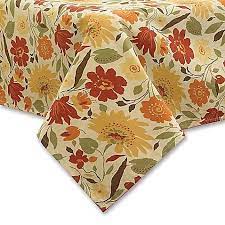 Blooms Laminated Fabric Tablecloth In Brick Tablecloth Fabric Laminated Fabric Table Cloth