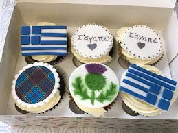 Your scottish cupcakes stock images are ready. The Cupcake Diva On Twitter A Union Of Scottish And Greek For A 20th Wedding Anniversary With A Lovely Mix Of Tartan Hand Stencilled Thistles And Then A Greek Flag And The