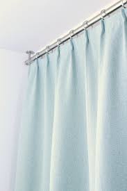 A shower rail system can be purchased separately or included with a new shower. Bathroom Update Ceiling Mounted Shower Curtain Rod Turquoise Tweed Pleated Shower Curtain Dans Le Lakehouse