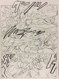 The panel has also revealed the first set of character designs for dragon ball super: Goku Vs Majin Vegeta Panel Strip Dragonballz Amino