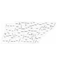 A county is a local level of government smaller than a state and typically larger than a city or town. Tennessee County Map With County Names Free Download