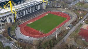 The stadium once boasted a capacity of over 105,000 and has hosted two world cup finals. File Rote Erde Stadium Dortmund 2 Jpg Wikimedia Commons
