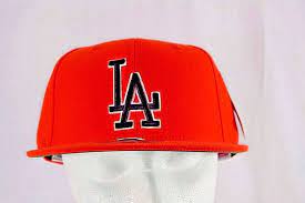 La Dodgers Orange Baseball Cap Snapback Nwt La Dodgers Dodgers La Dodgers Logo