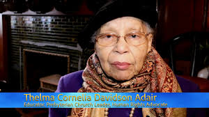 Dr. Thelma Adair Harlem-based Early Childhood Educator and Presbyterian  Church Leader