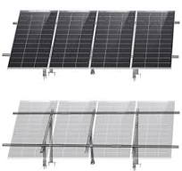 Upgraded Adjustable Multi-Piece Solar Panel Mounting Brackets for 1-4  Pieces of 200W 300W 400W Solar Panels