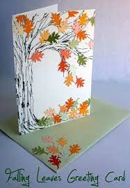 Simon says stamp suzy's fall cards prints szfc0919. Falling Leaves Greeting Card Atop Serenity Hill Greeting Cards Diy Fall Cards Paint Chip Cards