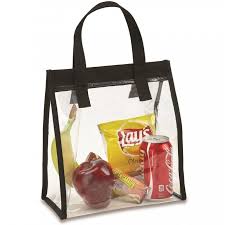 Clear Lunch Tote Bag With Velcro Closure Ch 1210 Lunch Tote Bag Clear Tote Bags Bags