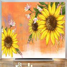 Bunga ini juga melambangkan cinta, kecantikan, keindahan dan kesabaran. 3d Stiker Dinding Bunga Matahari Kartun Foto Mural Indah Stereoscopic Anak Anak Kertas Dinding Orange Kertas Dinding Untuk Kamar Anak Wall Paper Photo Muralspaper Wall Paper Aliexpress