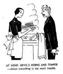 Head between its horns (see the illustration). Meaning And Origin Of Street Angel And House Devil Word Histories