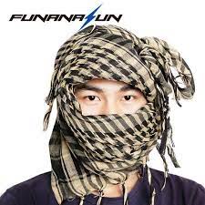 Tactical Arab Scarf Shawl Keffiyeh Shemagh Desret Scarf Mask Cycling Shawl Neck Cover Man Woman Hiking Sunshade Head Wrap Revi Woman Hiking Outdoor Woman Women