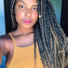 Thickest And Craziest Jumbo Box Braids Styles For Dark Women Jumbo Box Braids Styles Box Braids Styling Jumbo Box Braids
