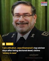 I Am Alive', Says Top Iranian Leader Who Was Earlier Declared Dead; Claims  'Victory Is Near' In a big development, a high-profile Iranian military and  political figure declared dead by Israel last