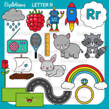 List of descriptive words that start with r. Alphabet Clip Art Letter R Words By Clipartisan Tpt
