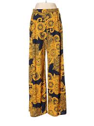 details about piphany women yellow dress pants m