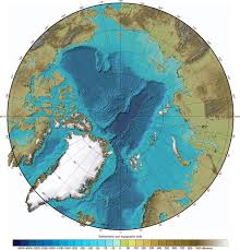 arctic ocean bathymetry map geology com