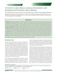 A report from the american heart association. Pdf A Review On Prevalence Causes Preventions And Treatments Of Coronary Artery Disease