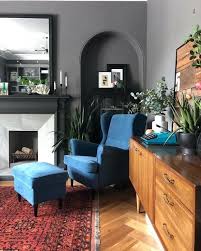 Strandmon Tallmyra Blue Wing Chair Ikea Cosy Living Room Living Room Decor Video Modern Eclectic Living Room