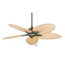 When you check out our quality selections of nickel, bronze and copper ceiling fan lights, you're bound to find a product that fits your needs and is exactly right for you. Fanimation Windpointe Antique Brass Ceiling Fan With Narrow Oval Natural Palm Blades Fp7500ab Bellacor