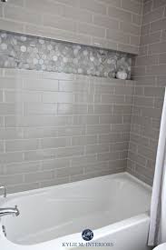 Will also use redgard on the durock backers. Our Bathroom Remodel Greige Subway Tile And More Kylie M Interiors Small Bathroom Remodel Bathrooms Remodel Bathtub Tile