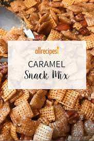 Caramel Snack Mix Recipe Snack Mix Recipes Snack Mix Caramel Snack Mix