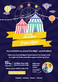 Tomorrow at 7:00 pm + 7 more events. Little Dreamers Trivia Night Little Dreamers Australia