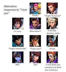 Overwatch Alternative Responses To I Love You Know Your Meme