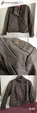 Catherine Malandrino Faux Leather Moto Jacket Faux Leather Moto Jacket Leather Moto Jacket Malandrino