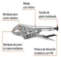 PINZA DE PRESION 7' MORDAZA CURVA TRUPER