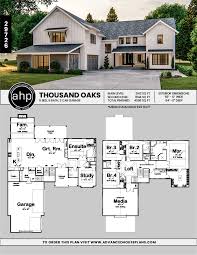 With rooms spread out over different floors, these 4 bedroom house plans having a great entrance and wonderful facade you will surely love this beautiful 2 story house plan with master bedroom upstairs. 2 Story Modern Farmhouse Plan Thousand Oaks Modern Farmhouse Plans Family House Plans House Plans Farmhouse